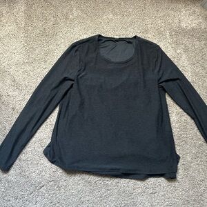 Beyond the Bump Long Sleeve Top - Dark Gray